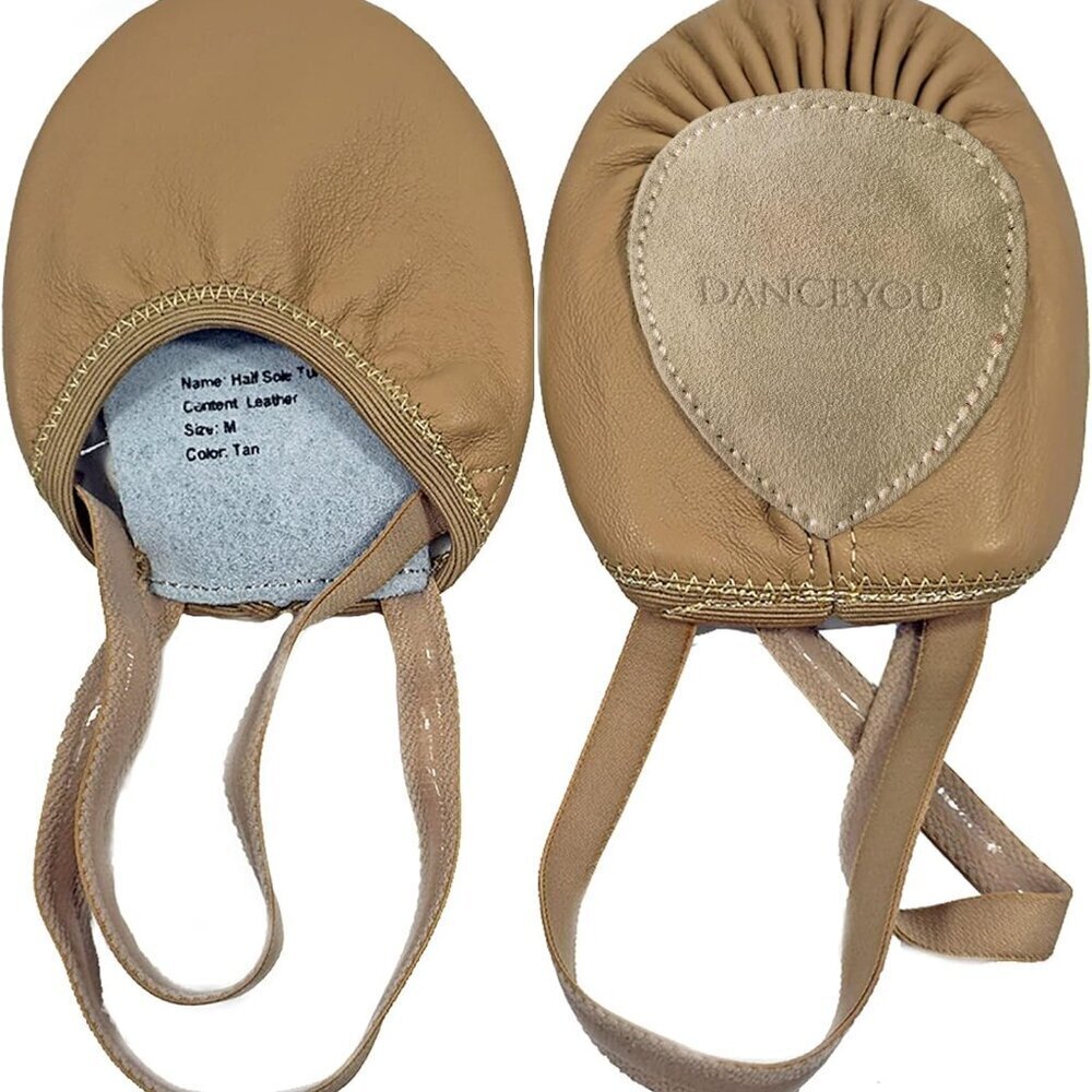 Leather Half Sole Ballet Jazz Shoes for Girls Women Men Kids Lyrical Dance